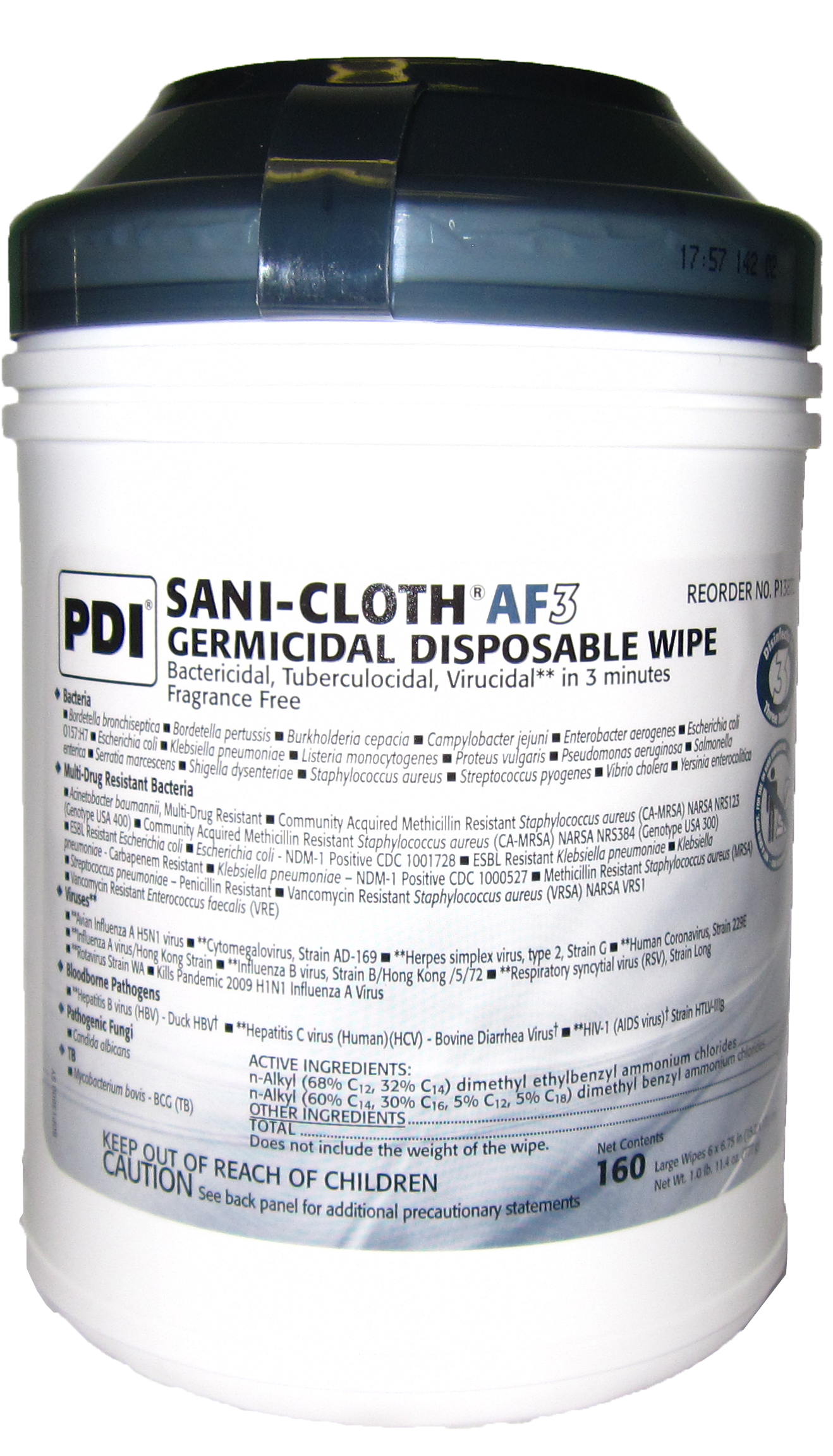 Sani-Cloth AF3 Wipes - Click Image to Close